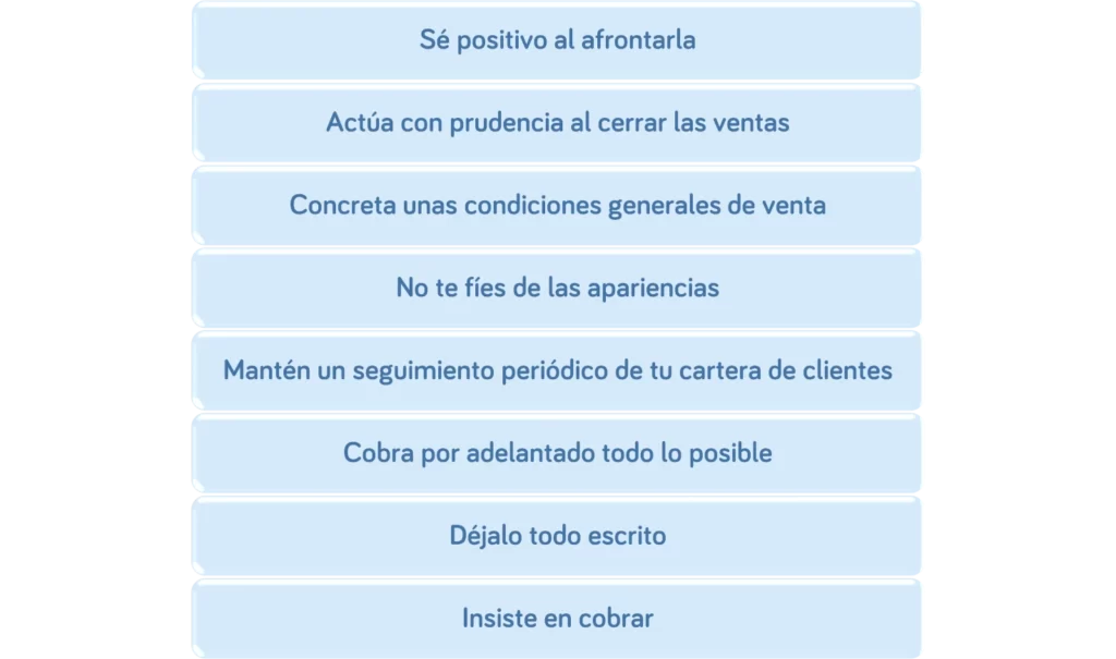 10 consejos para evitar impagados - Workcapital - Esquema